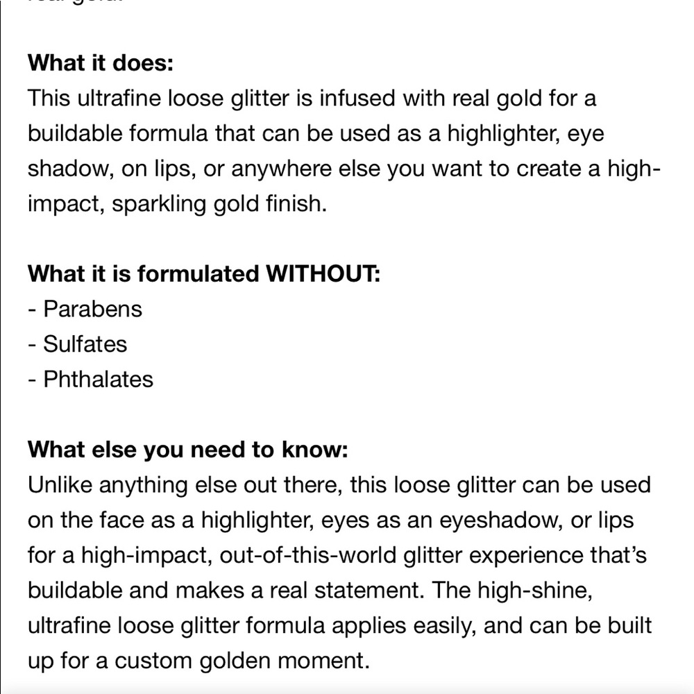 🆕Pure Gold⭐️Ultra-Fine Face & Body Glitter✨ - Picture 3 of 9